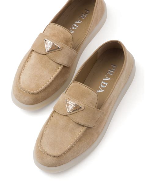 Prada Logo Suede Loafer (Women) 